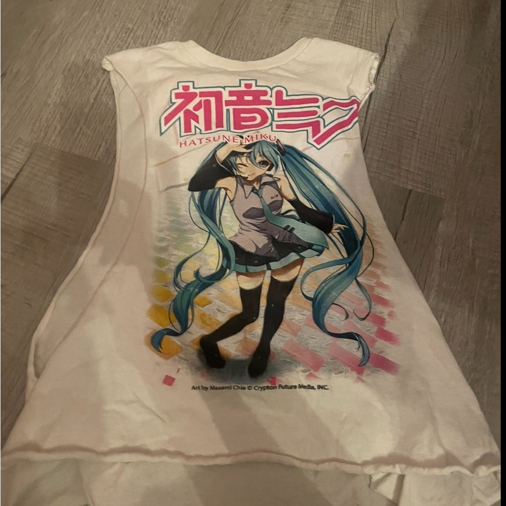 Hatsune Miku Tank Size L Worn Once From Hot Topic